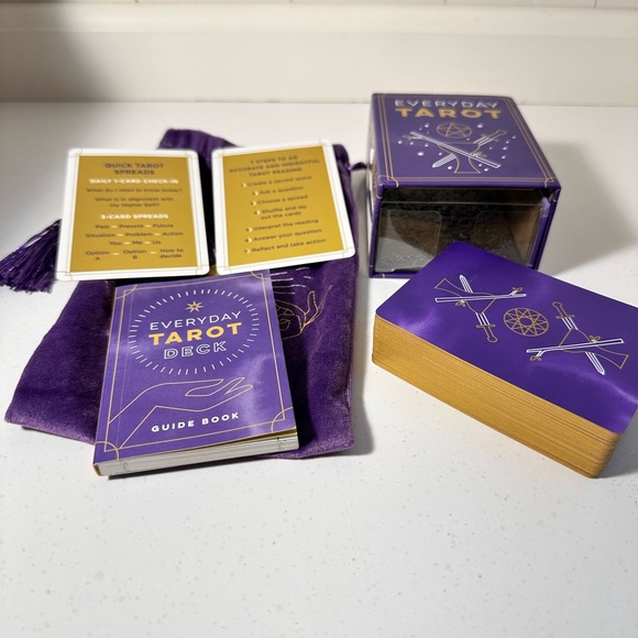 Everyday Tarot Deck with Guidebook and Velvet Bag - Picture 6 of 8